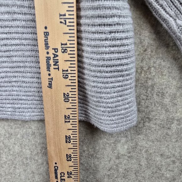 Poof Apparel Medium Gray Ribbed Knit Sweater - Picture 6 of 7